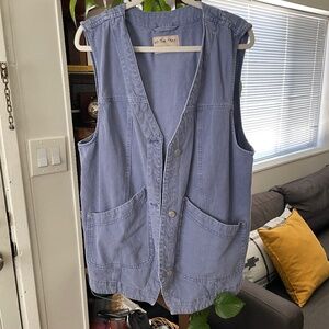 Free People- We The Free Valerie Vest in Blue Heron